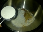 dry ingredients and extra flour